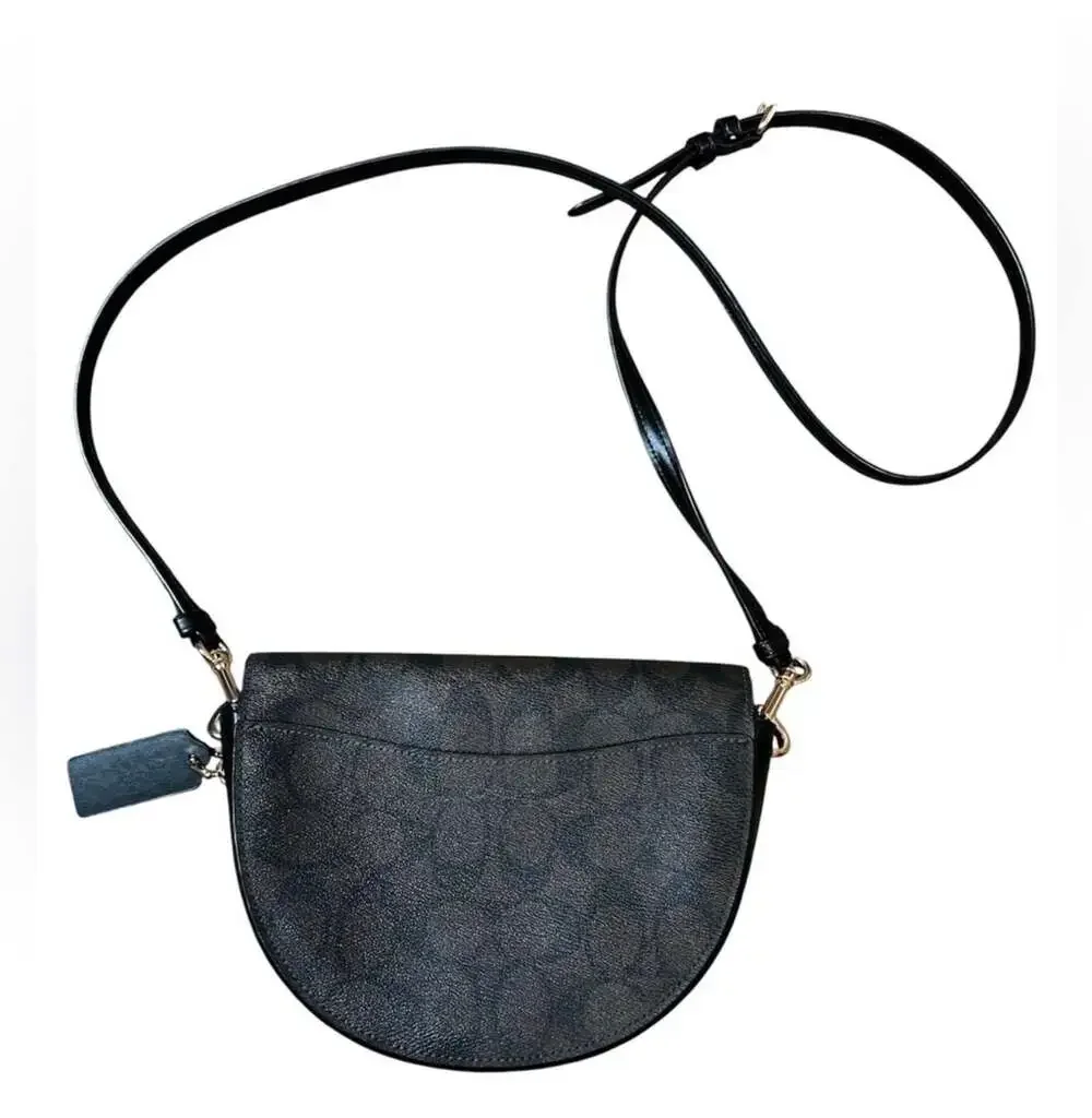 Coach Ellen Crossbody In Signature Canvas Brown Black C1430